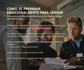 Como se preparar emocionalmente para vender 