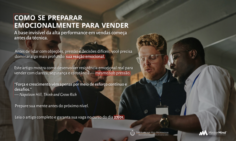 Como se preparar emocionalmente para vender 