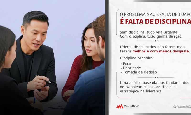 Por que líderes disciplinados sofrem menos? 